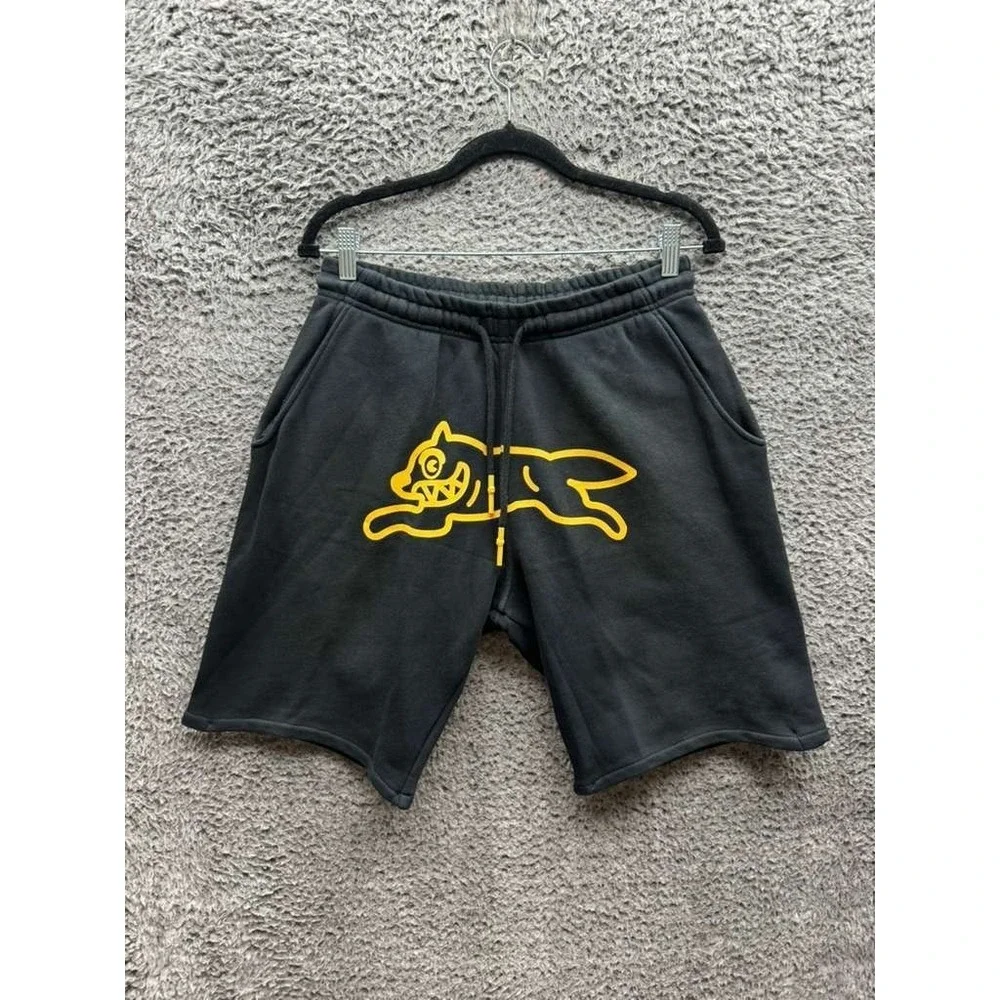 Billionaire Boys Club Gerald Ice Cream Drawstring Sweat Shorts Black Mens Size S